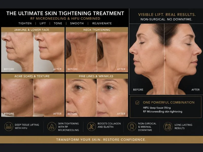 Results of combined treatment for the ultimate skin tightening treatment Moseley